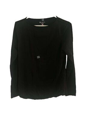 CLOUDVEIL Wool Blend Long Sleeve Base Layer Shirt Womens Size Medium Black